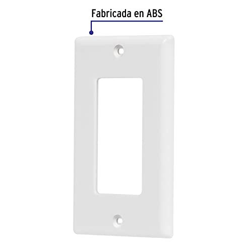 Placa 1 ventana, de policarbonato, línea Classic, Volteck 