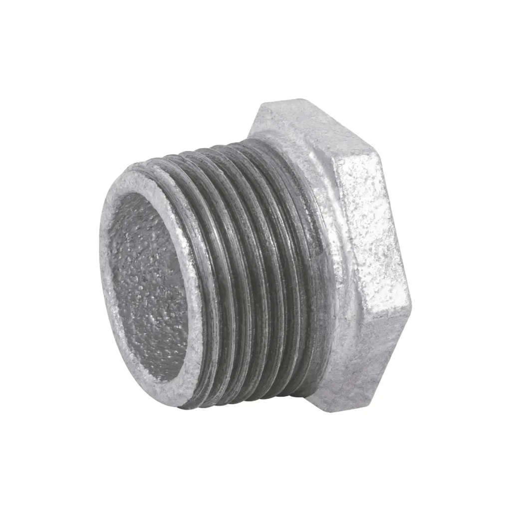 Reducción bushing acero galvanizado 1'x1/2', FOSET
