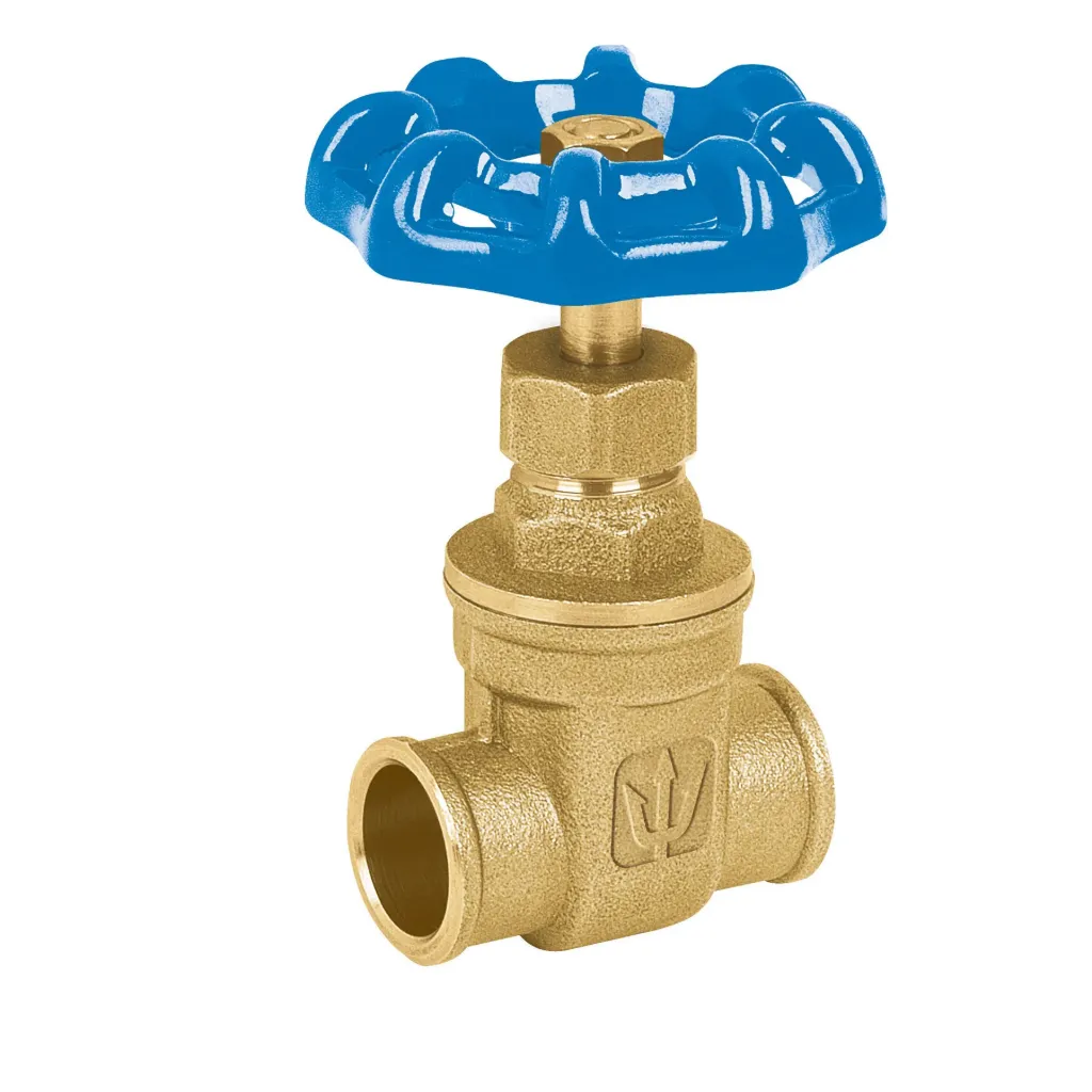 Válvula de compuerta de latón soldable de 1/2', FOSE