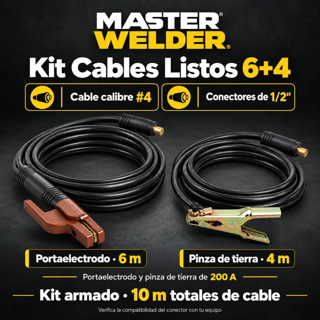 MW Kit Cables Listos 6+4 MASTER WELDER