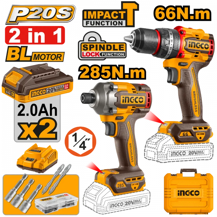 ROTOMARTILLO INGCO COMBO ATOR 1/4"