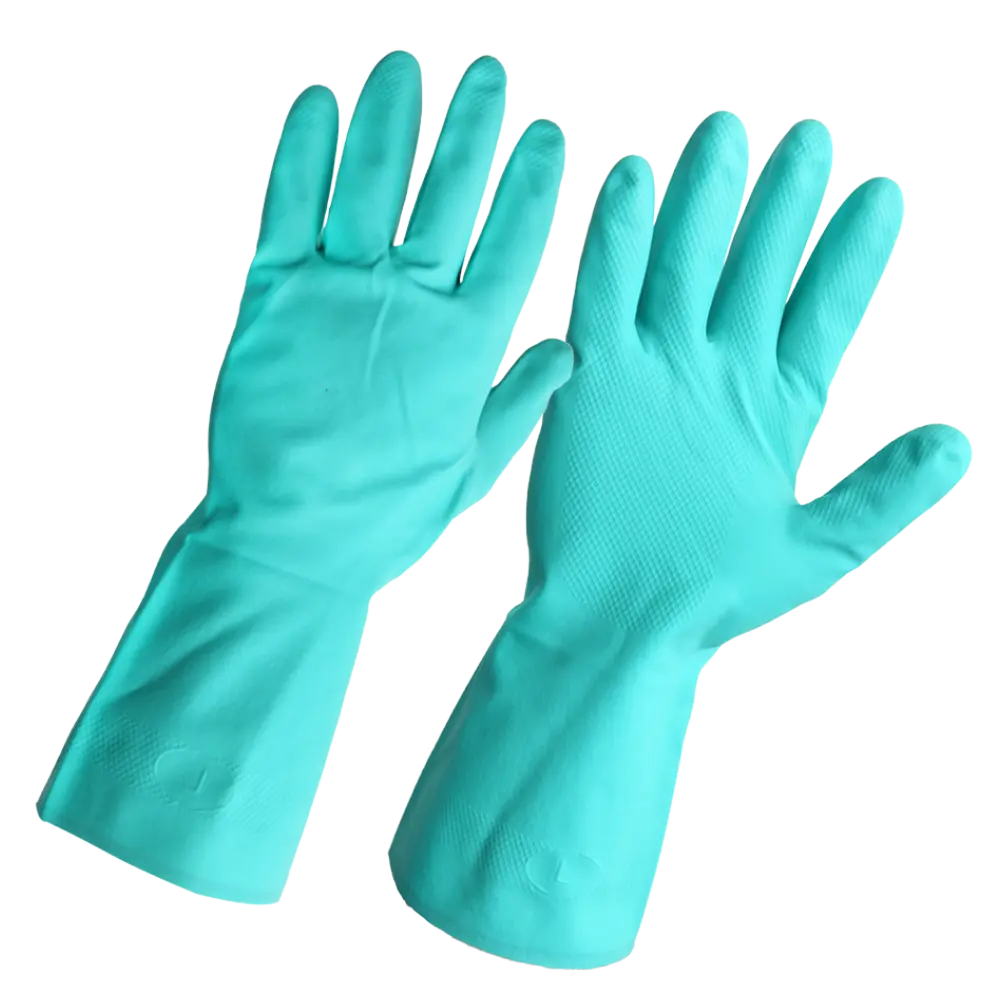 GUANTES DE NITRILO  VERDE TALLA M (8)