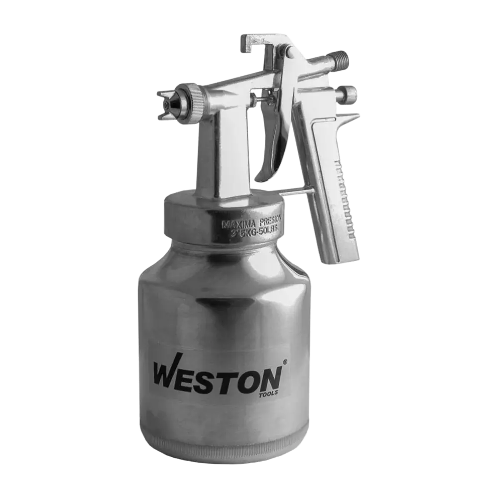 PISTOLA P/PINTAR BAJA PRESION D/SUCCION VASO ALUMINIO 1LT PSI MAX 50 ENTRADA D/AIRE SUPERIOR