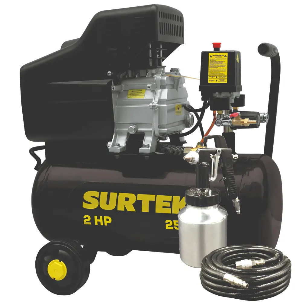 COMPRESOR AIRE 25 LT 2 HP LUBRICADO