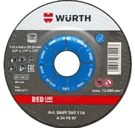 DISCO DESBASTE DE 4 WURTH