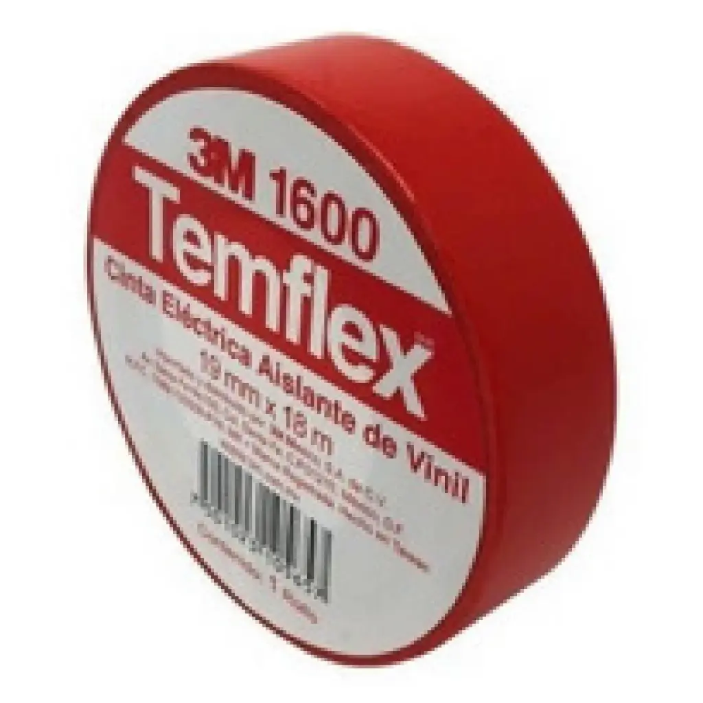 CINTA AISLAR ROJA  TEMFLEX  1600 18MX 19MM