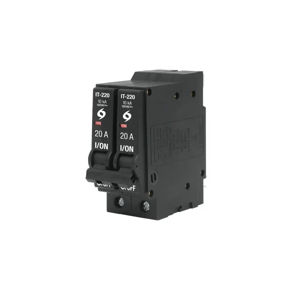 Interruptor de 2 polos 20A, enchufable, VOLTECK