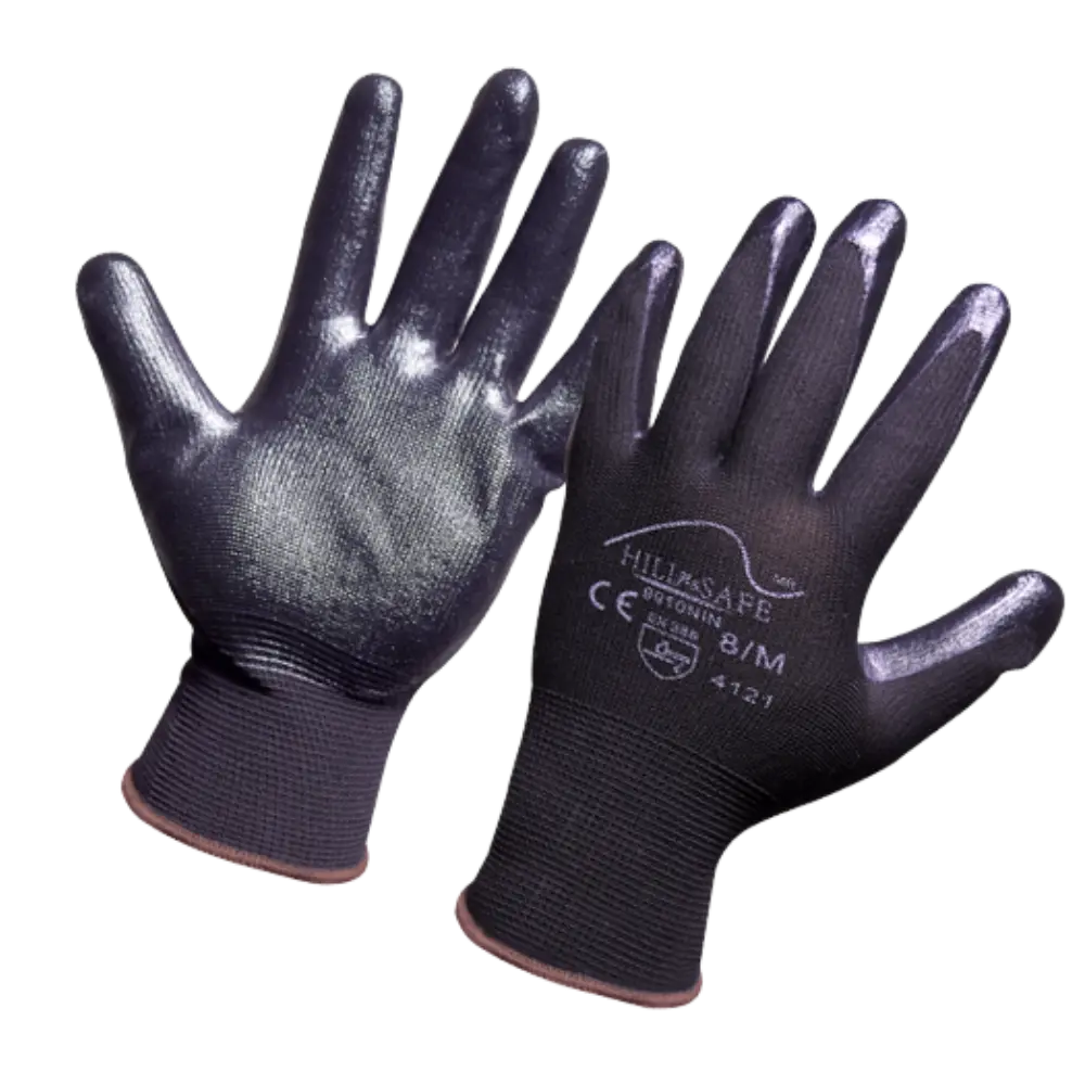 GUANTE HILL NITE NITRILO NEGRO TALLA 7