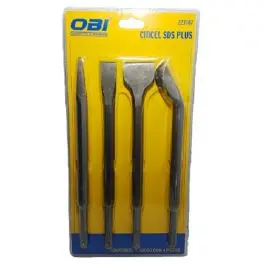 Juego de 4 cinceles SDS PLUS OBI (4729)